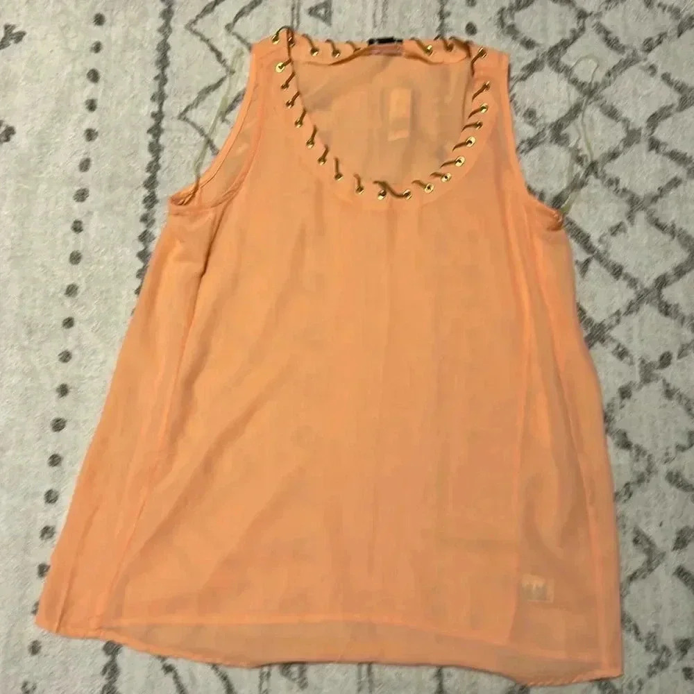 New Direction Size Small Creamsicle Color Simi-sheer Material Size Small NWT